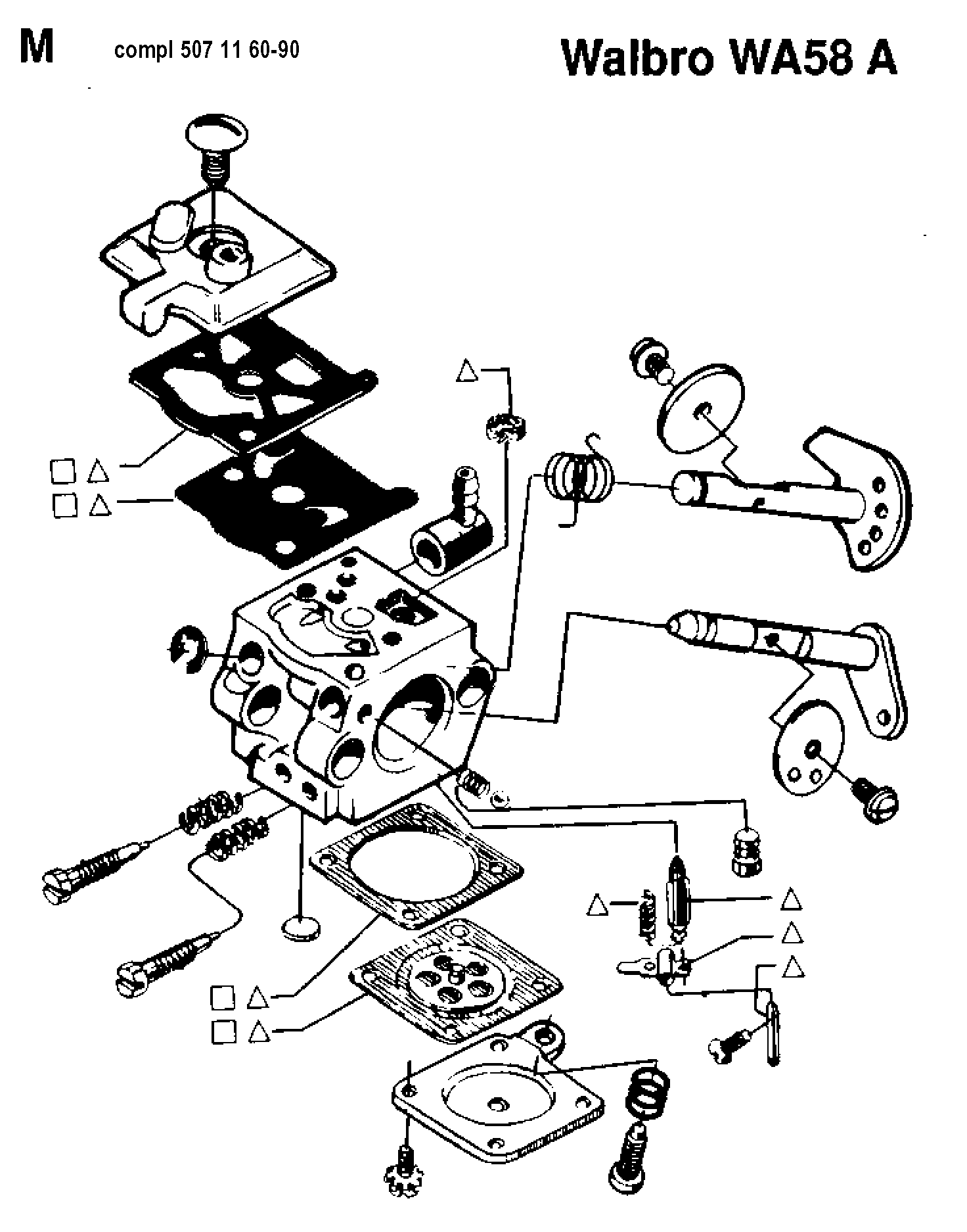 Carburetor parts 507116090