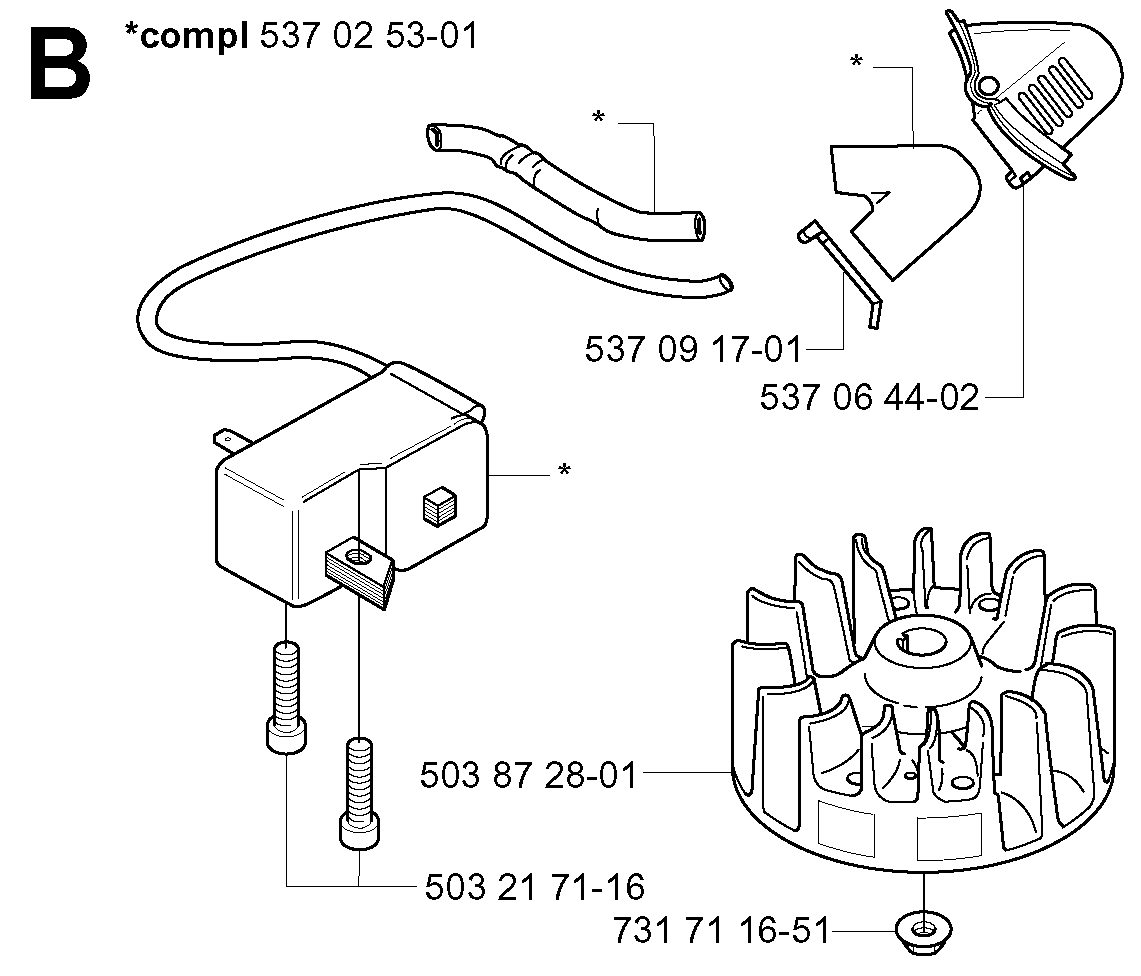 Ignition system 537418801, 537249602, 586444901, 731711651, 537064402, 537091701